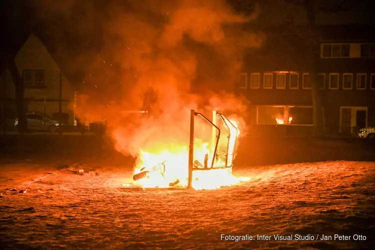 Scooter in brand gestoken in Hilversum