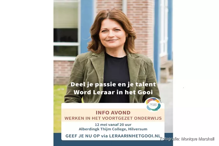 Info avond Leraar in het Gooi voor mensen die de overstap willen maken