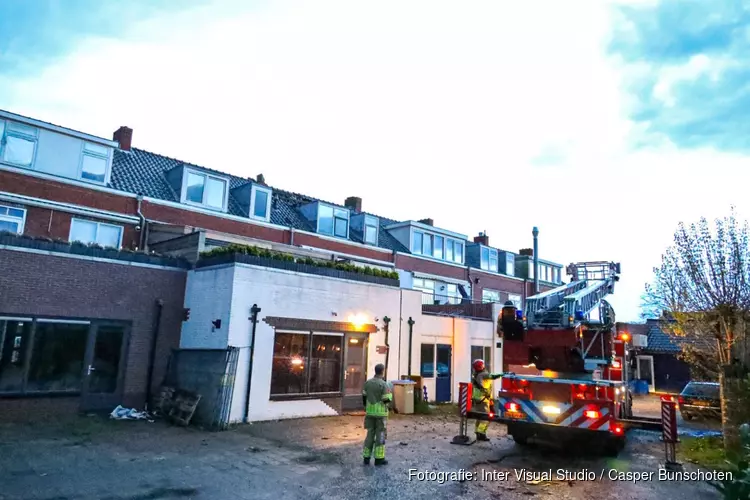 Blikseminslag bij woning in Bussum