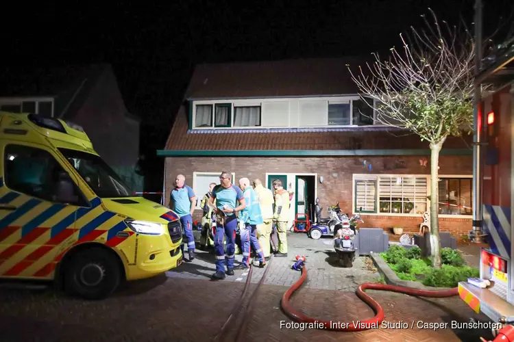 Gewonde bij brand in woning Bussum