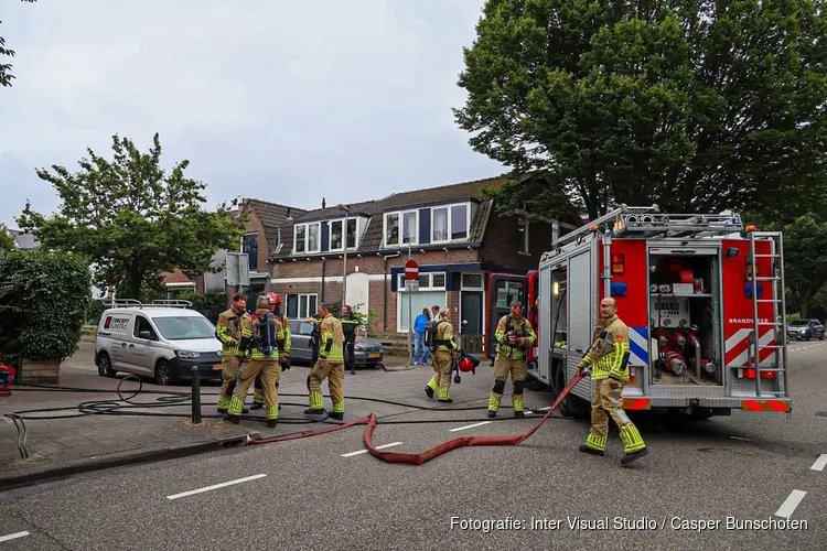 Korte woningbrand aan Laarderweg in Bussum