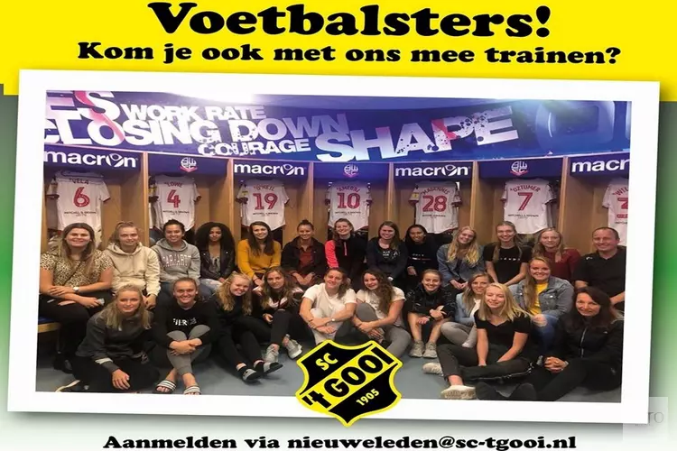 SC &#39;t Gooi zoekt voetbalsters