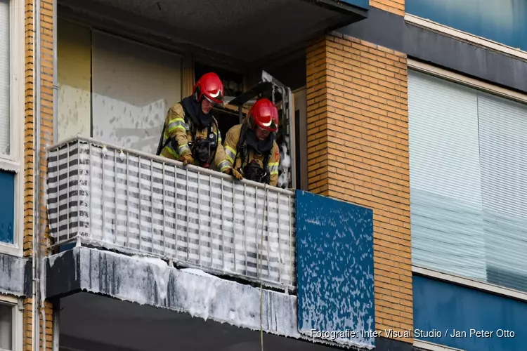 Hilversums balkon in brand